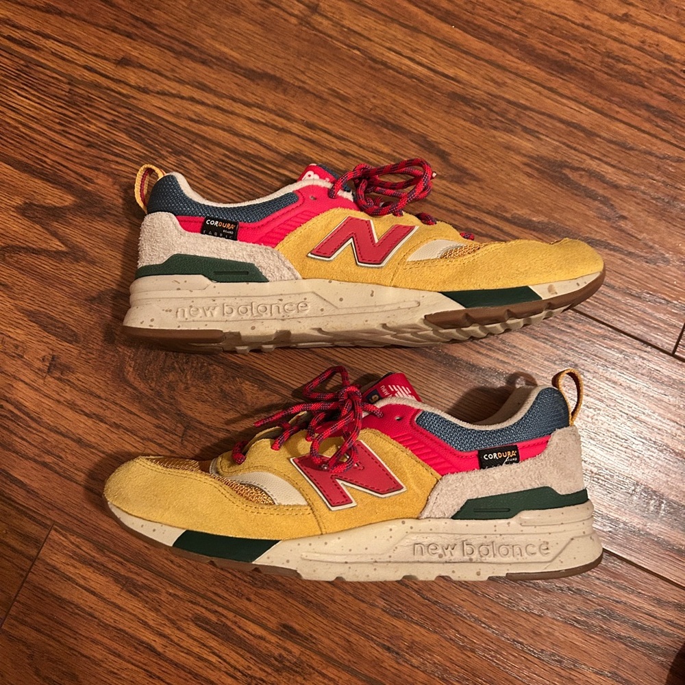New Balance Red and Yellow Sneakers